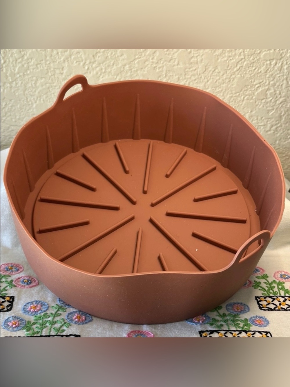 Silicone Air Fryer Pot Reusable Baking Basket Nonstick & Easy Clean